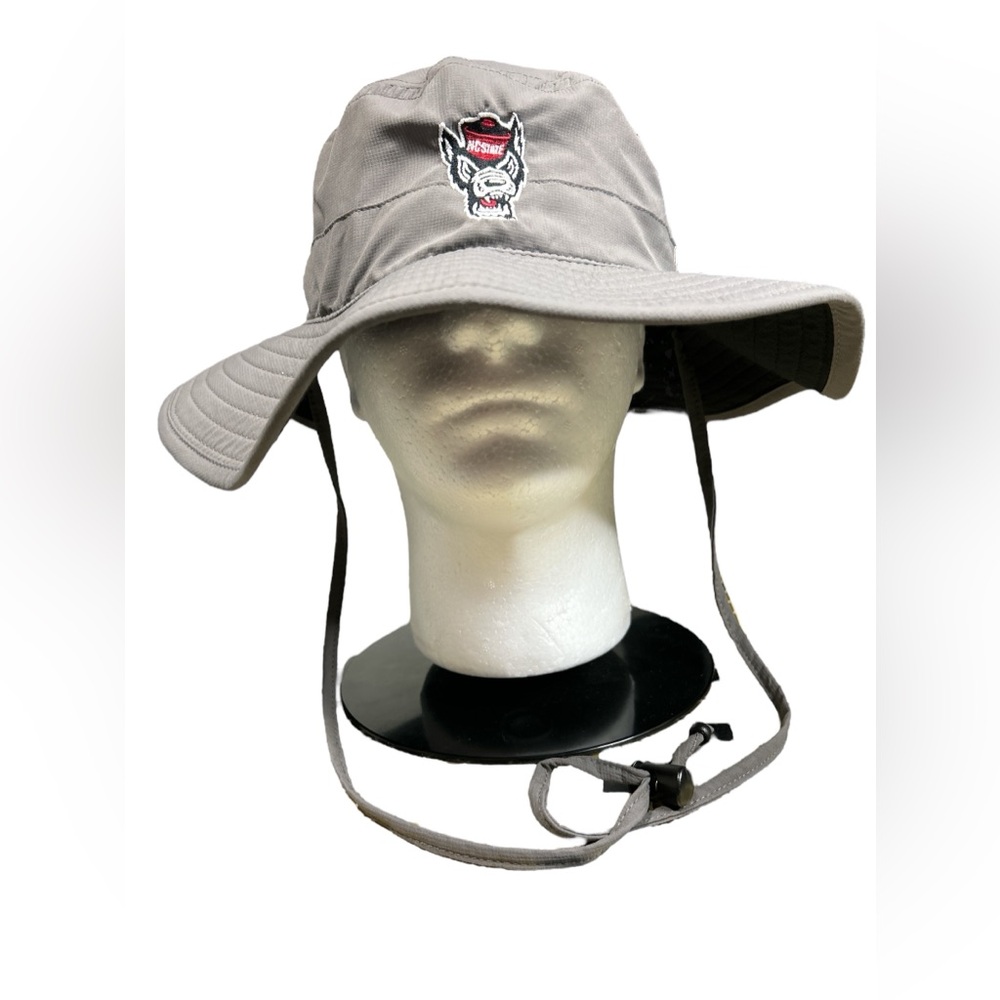 NC State Wolfpack Bucket Golf Hat Sun Baseball Stadium The Game Gray One Size